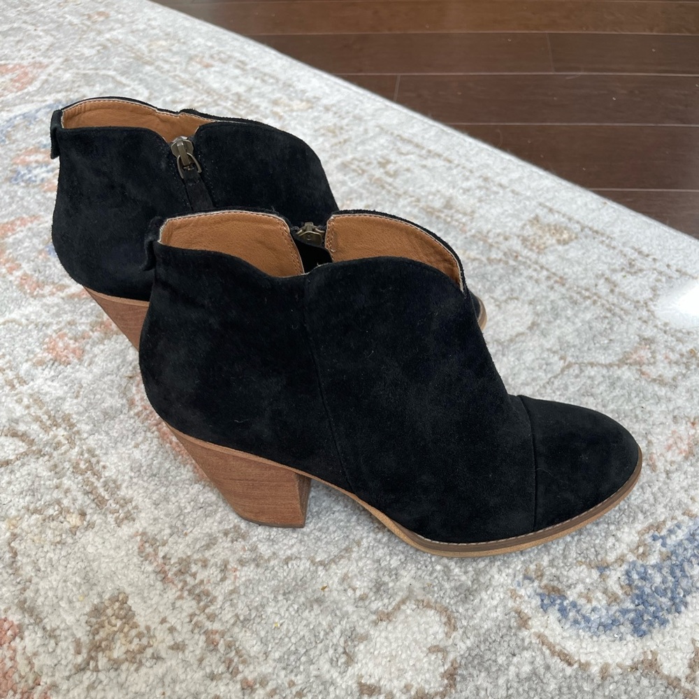 14th & Union Black Booties - Suede - Size 10